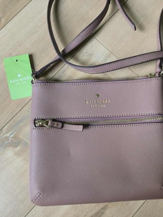 kate spade Handbags - Kate Spade New York Pink Saffiano Leather Crossbody Bag NWT